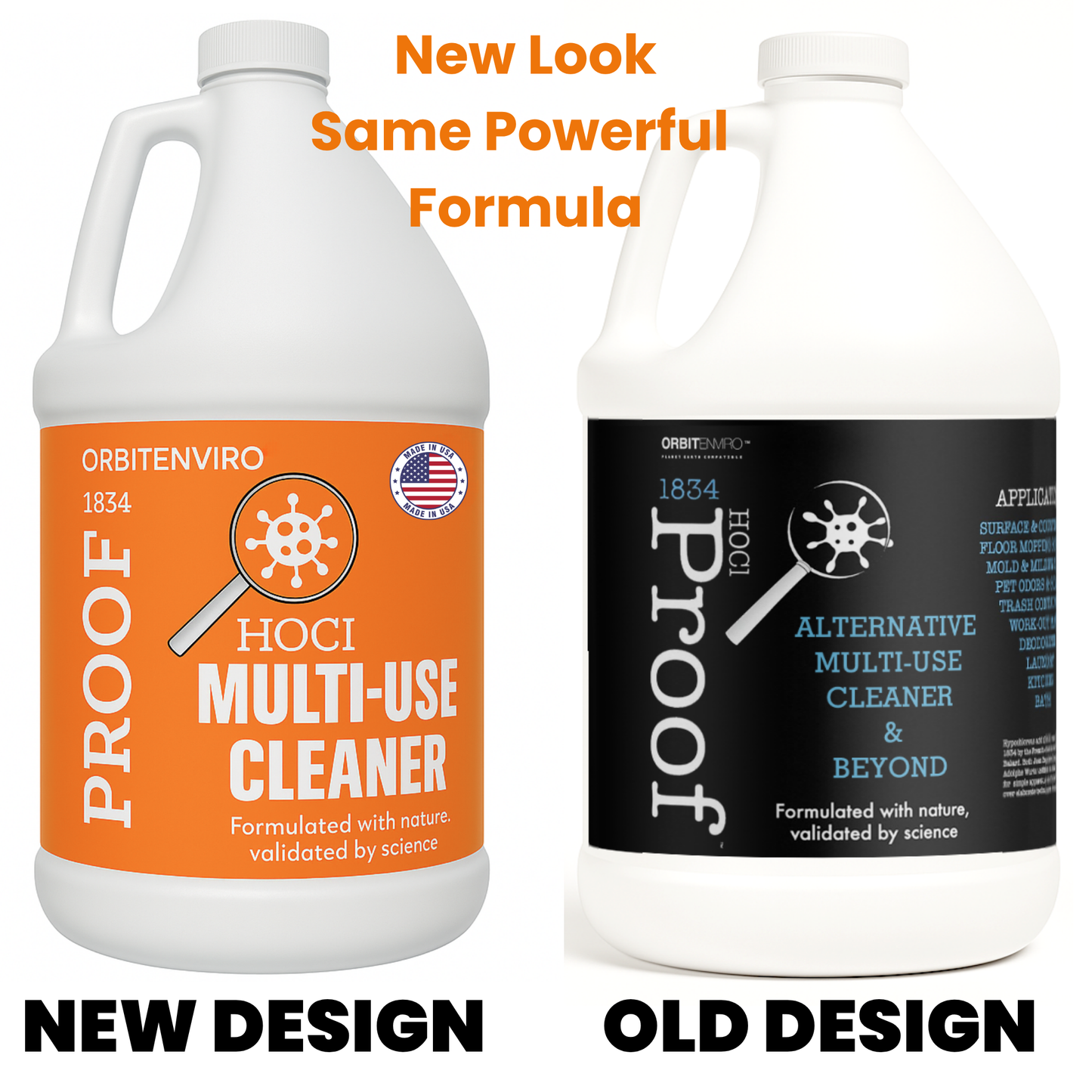 OrbitEnviro Hypochlorous Acid Sanitizer Cleaner | HOCl 500 PPM | Multi-Surface Cleaner for Home, Gym, Office & Pets | 1 Gallon
