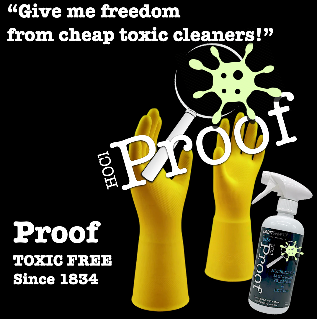 OrbitEnviro Hypochlorous Acid Sanitizer Cleaner | HOCl 500 PPM | Multi-Surface Sanitizer Cleaner for Home, Gym, Office & Pets | 32 fl oz