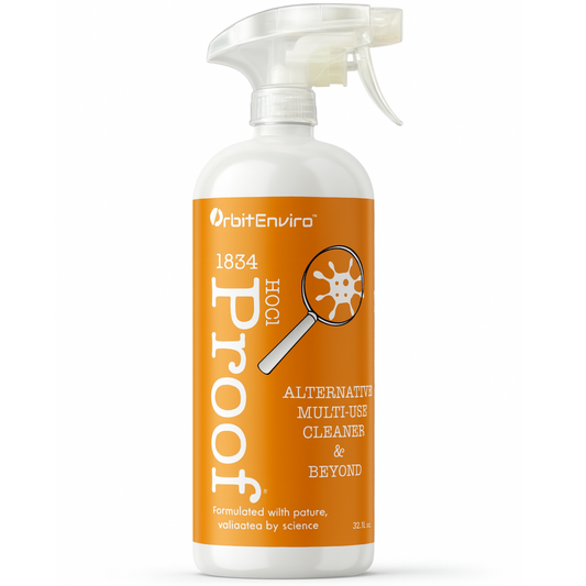OrbitEnviro Hypochlorous Acid Sanitizer Cleaner | HOCl 500 PPM  |  Multi-Surface Sanitizer Cleaner for Home, Gym, Office & Pets | 32 fl oz