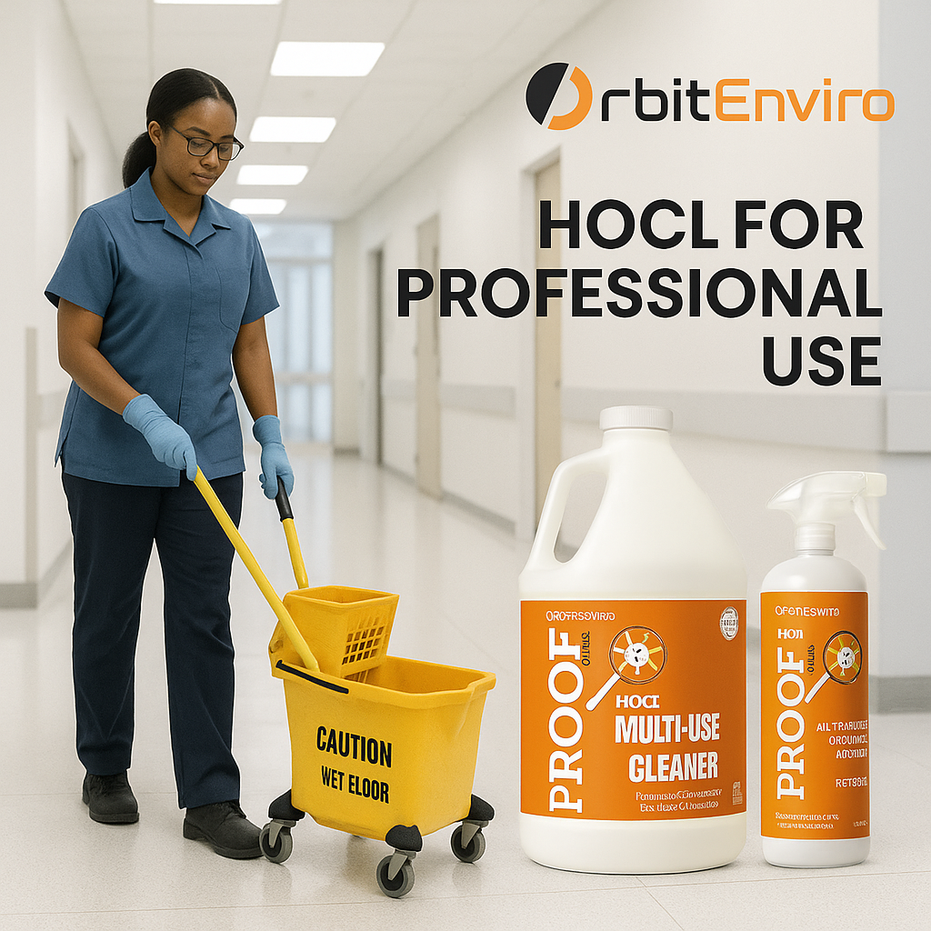 OrbitEnviro® HOCl Multi-Use Cleaner – 55 Gallon Drum  Eco-Powered Cleaning for Large-Scale Spaces