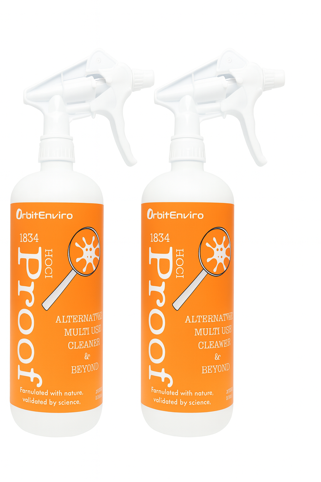 2 Pack of 1834 Proof HOCl Multi-Use Cleaner 32 fl. oz.