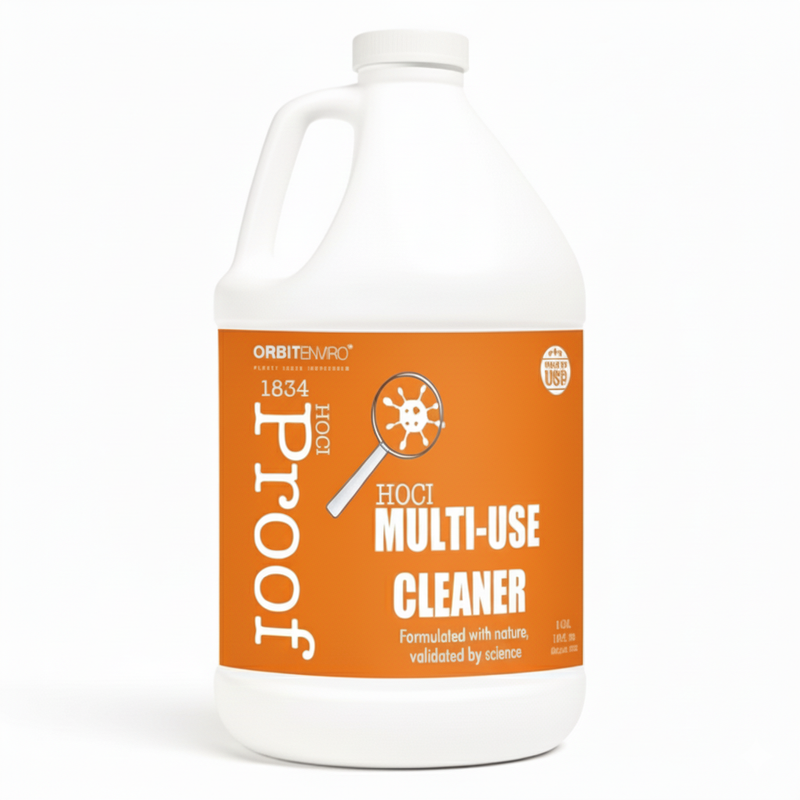 PROOF Extra Strength HOCl Multi-Surface Cleaner I 500ppm High-Potency Natural Formula, Non-Toxic & Residue-Free, Pet & Kid Safe, Dental, Offices, Schools, Homes I 1 Gallon Refill
