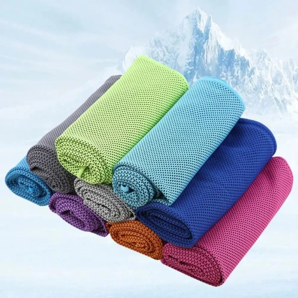 Mini Quick Dry Fitness Cool Towel With Towel Silicond Bag Microfiber