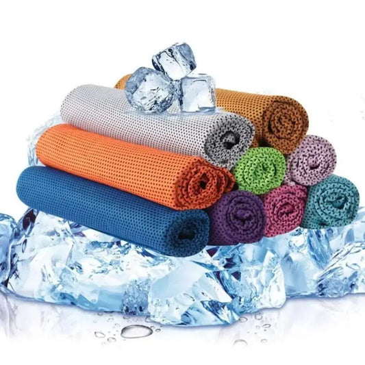 Mini Quick Dry Fitness Cool Towel With Towel Silicond Bag Microfiber