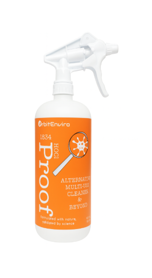 OrbitEnviro Hypochlorous Acid Sanitizer Cleaner | HOCl 500 PPM  |  Multi-Surface Sanitizer Cleaner for Home, Gym, Office & Pets | 32 fl oz