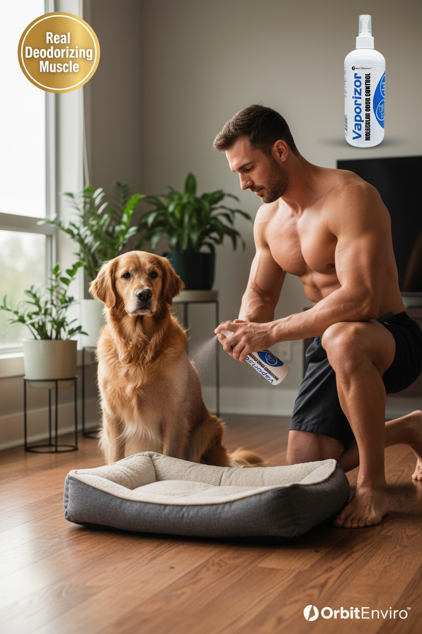 Corrected pet deodorizing lifestyle image