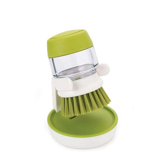 Asvino Plastic Cleaning Brush with soap Dispenser for Kitchen